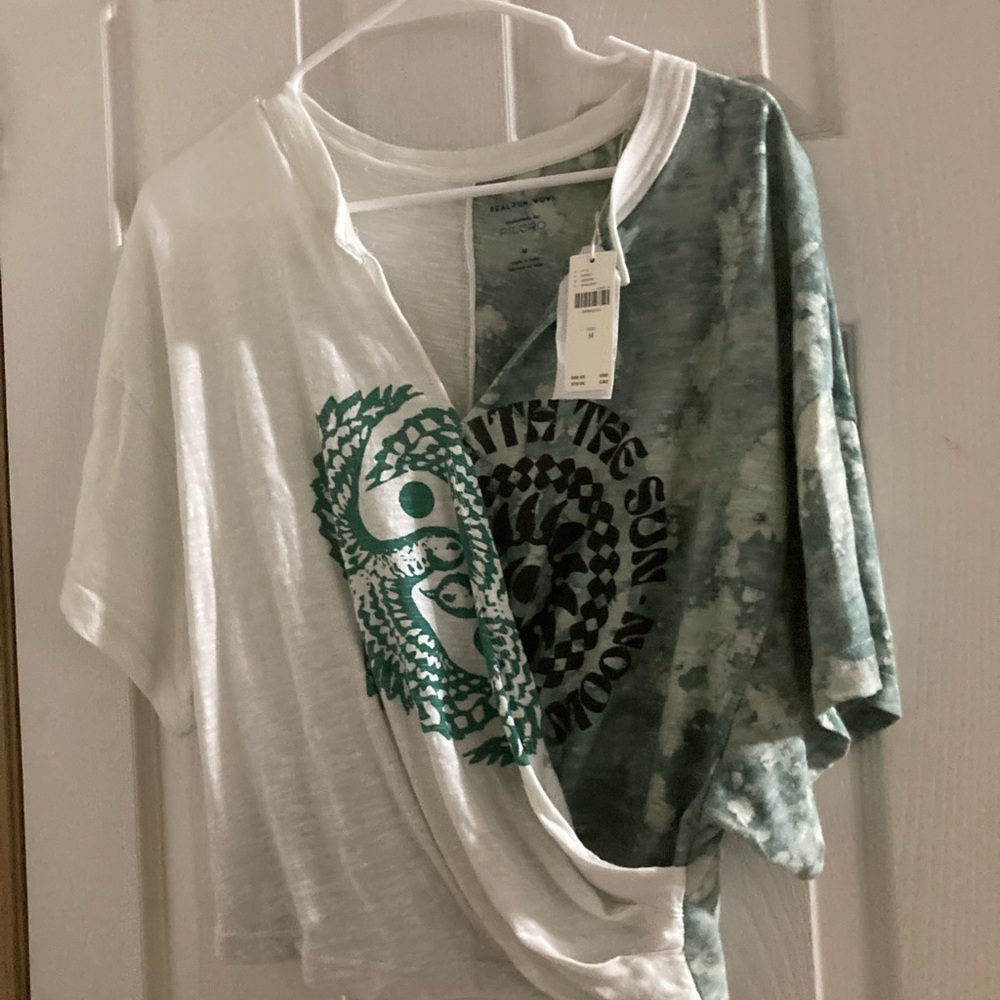 Pilcro by Anthropologie Crossover V-Neck shirt